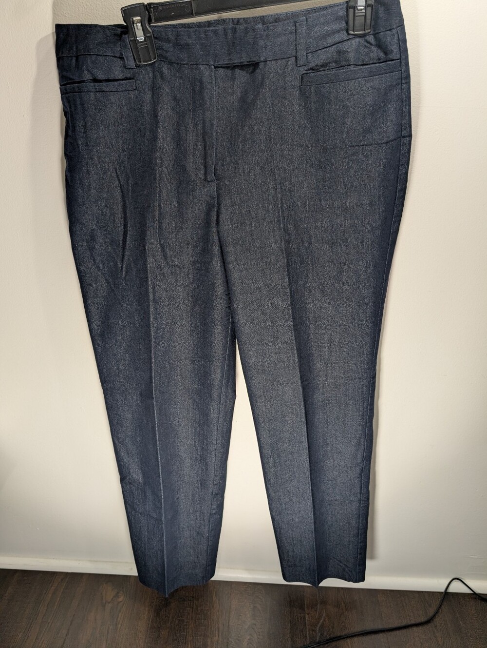 New Directions Dark Wash Trousers Midrise Size 12 (0022)